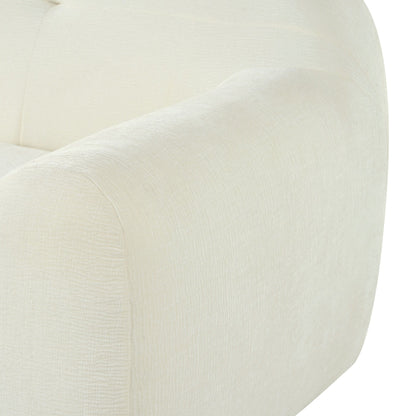 85.8Wide Chenille Fabric 3-Seater Sofa, Full Sponge Compression Design,With Powder-Free Foam,Pocket Spring For Extra Comfort