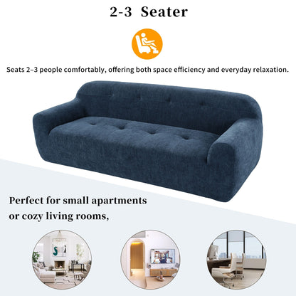 85.8Wide Chenille Fabric 3-Seater Sofa, Full Sponge Compression Design,With Powder-Free Foam,Pocket Spring For Extra Comfort