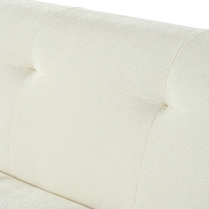 85.8Wide Chenille Fabric 3-Seater Sofa, Full Sponge Compression Design,With Powder-Free Foam,Pocket Spring For Extra Comfort