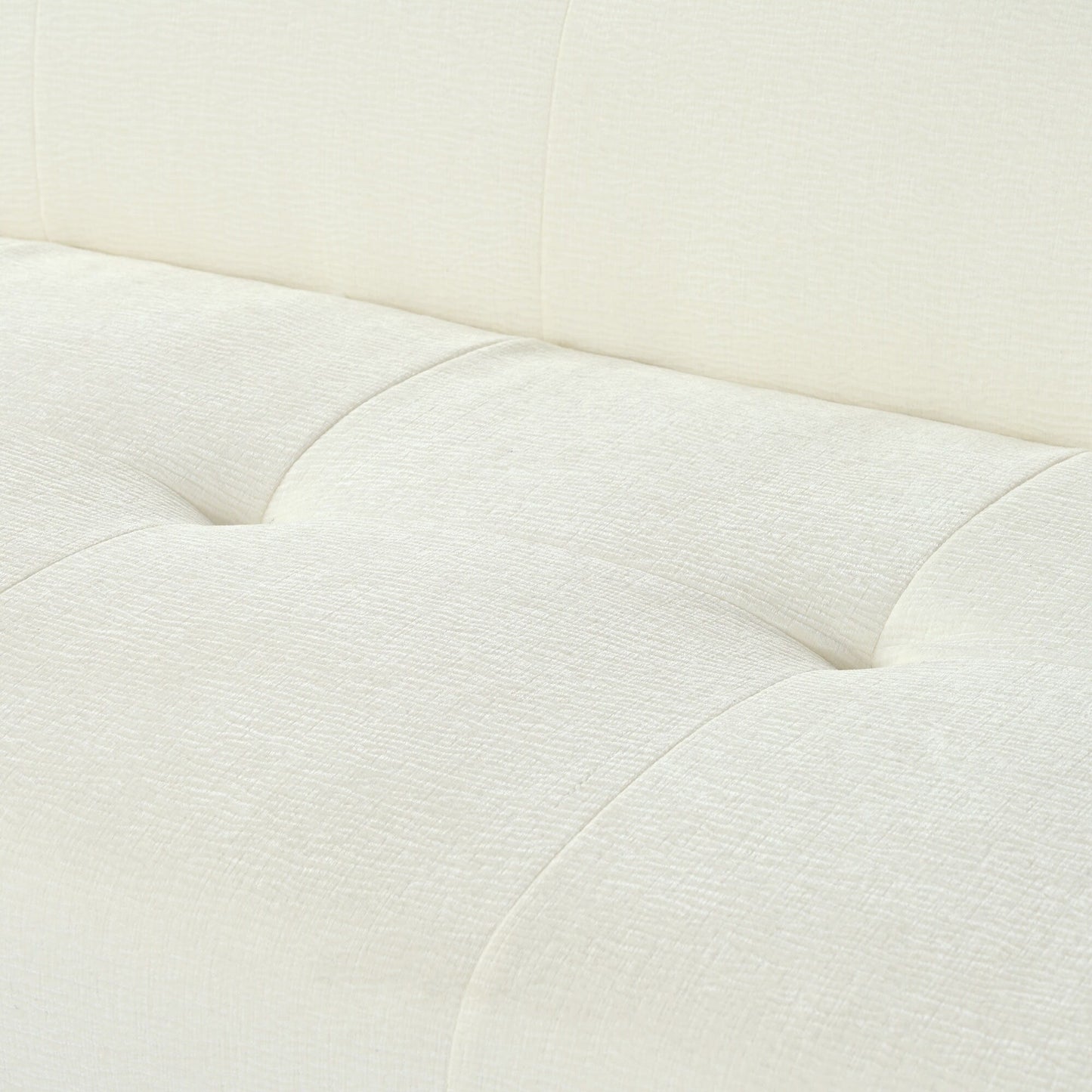 85.8Wide Chenille Fabric 3-Seater Sofa, Full Sponge Compression Design,With Powder-Free Foam,Pocket Spring For Extra Comfort