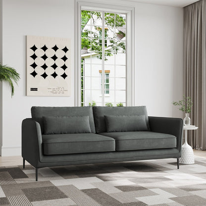 86.61Modern Minimalist Anti-scratch and Water-proof Sofaï¼Dark Gray