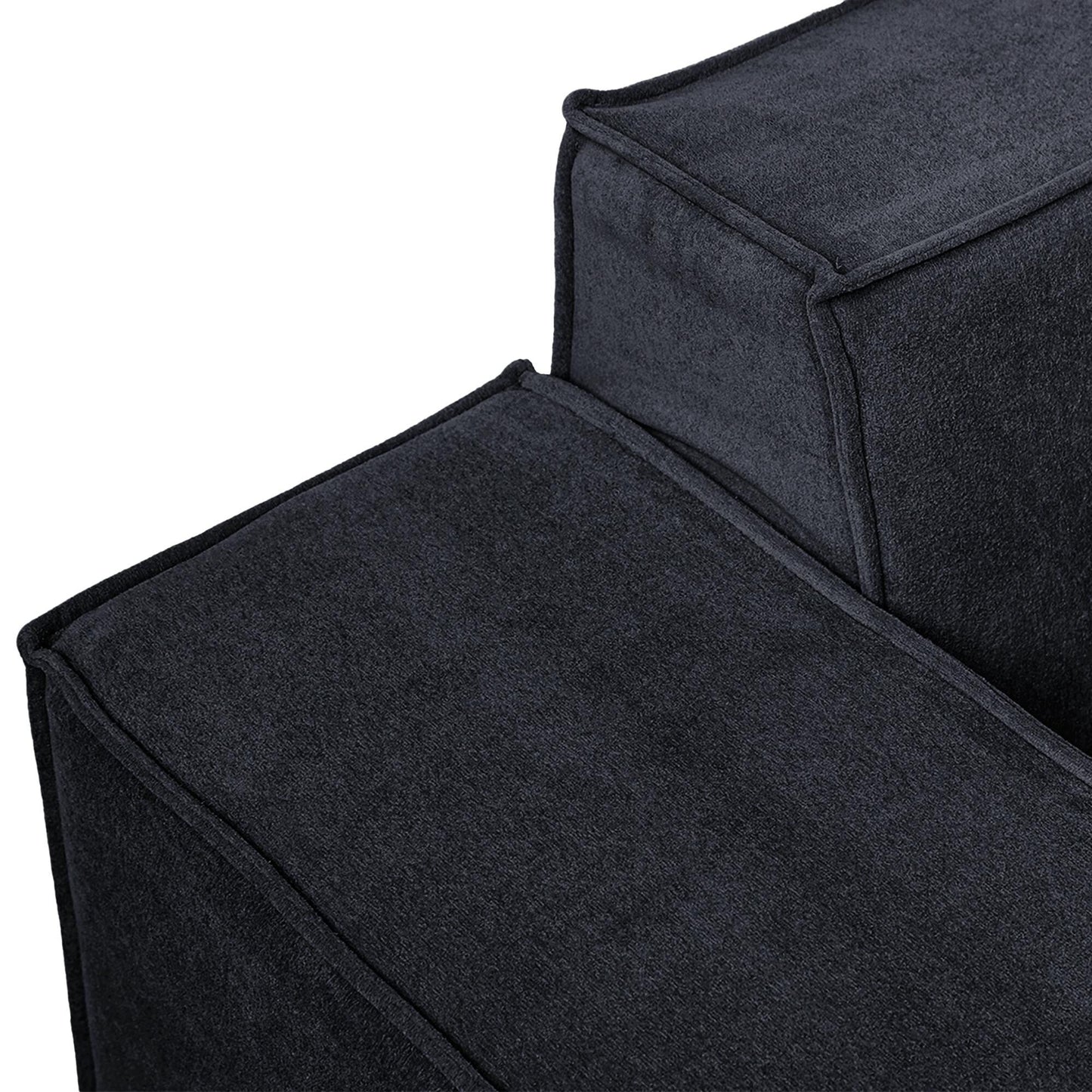 86.62 Modular Sectional Couch, Huge Plus Love Seat Sofa, Modern Comfy Corduroy Couches with Reversible Chaise Ottoman