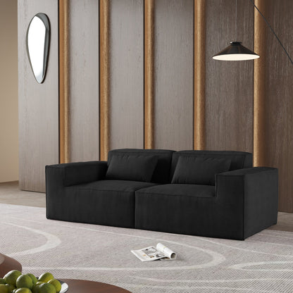 86.62 Modular Sectional Couch, Huge Plus Love Seat Sofa, Modern Comfy Corduroy Couches
