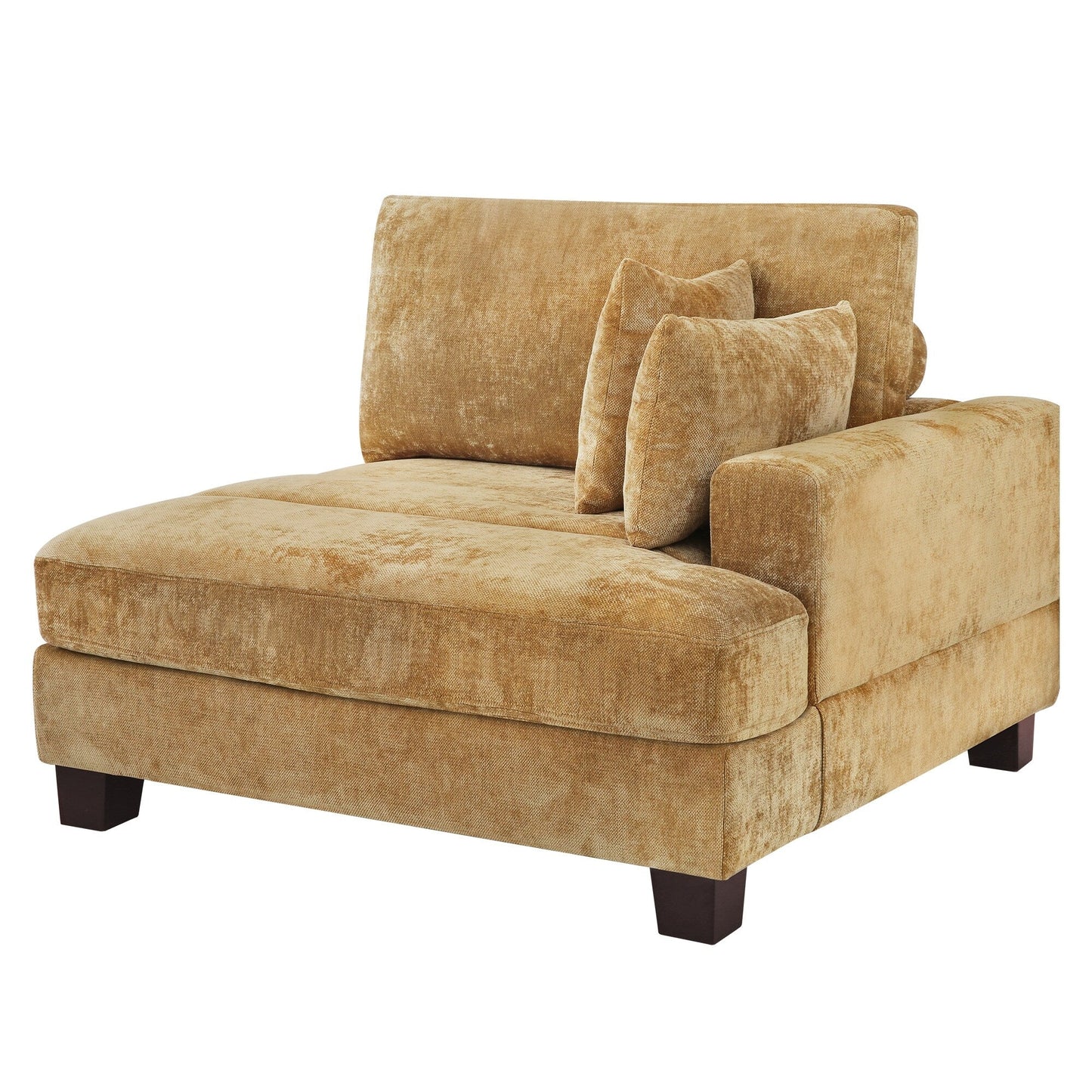 87-in Modern 3-Seater Upholstered Sofa Couch Chenille Design for Living Room
