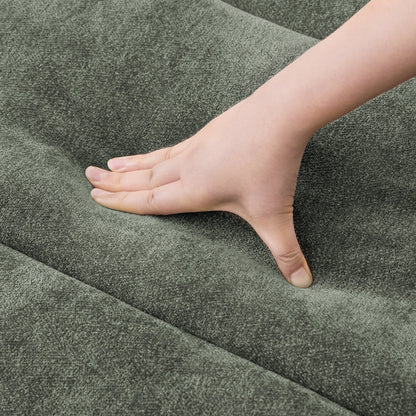 87-in Modern 3-Seater Upholstered Sofa Couch Chenille Design for Living Room