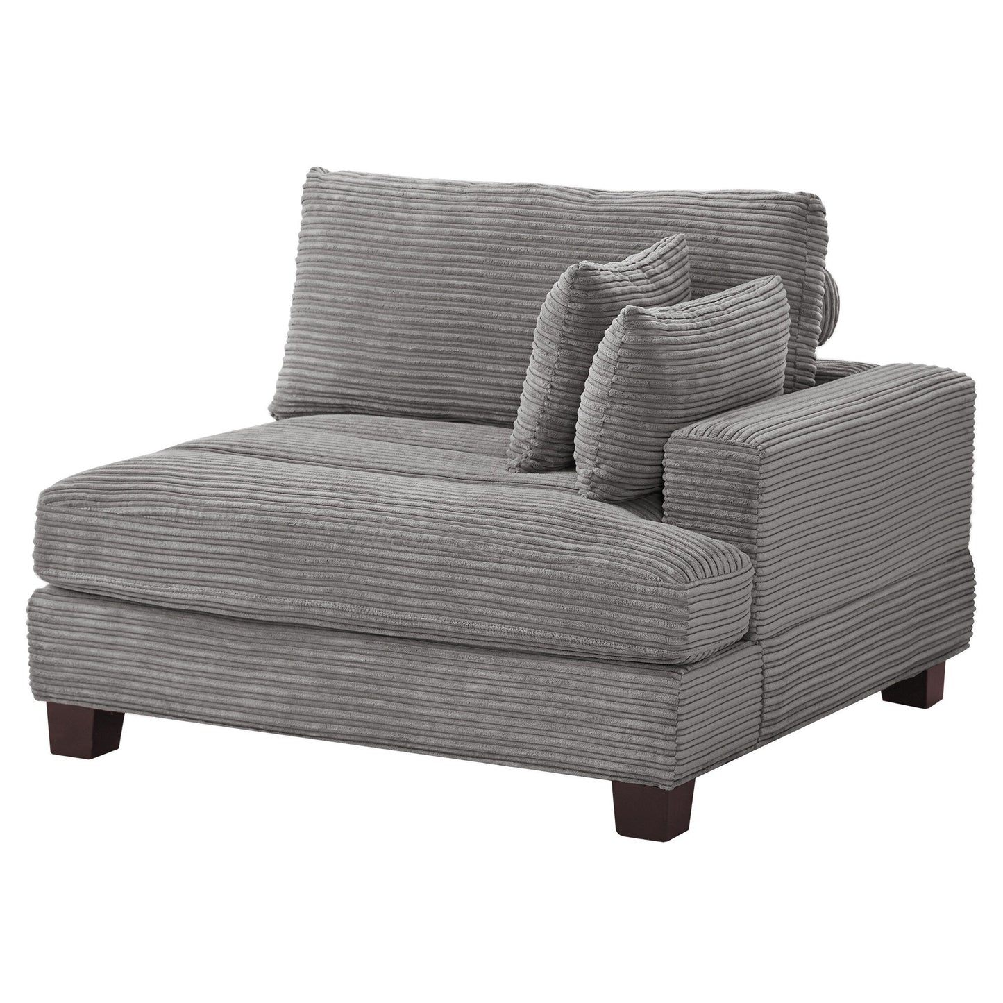 87-in Modern 3-Seater Upholstered Sofa Couch Chenille Design for Living Room
