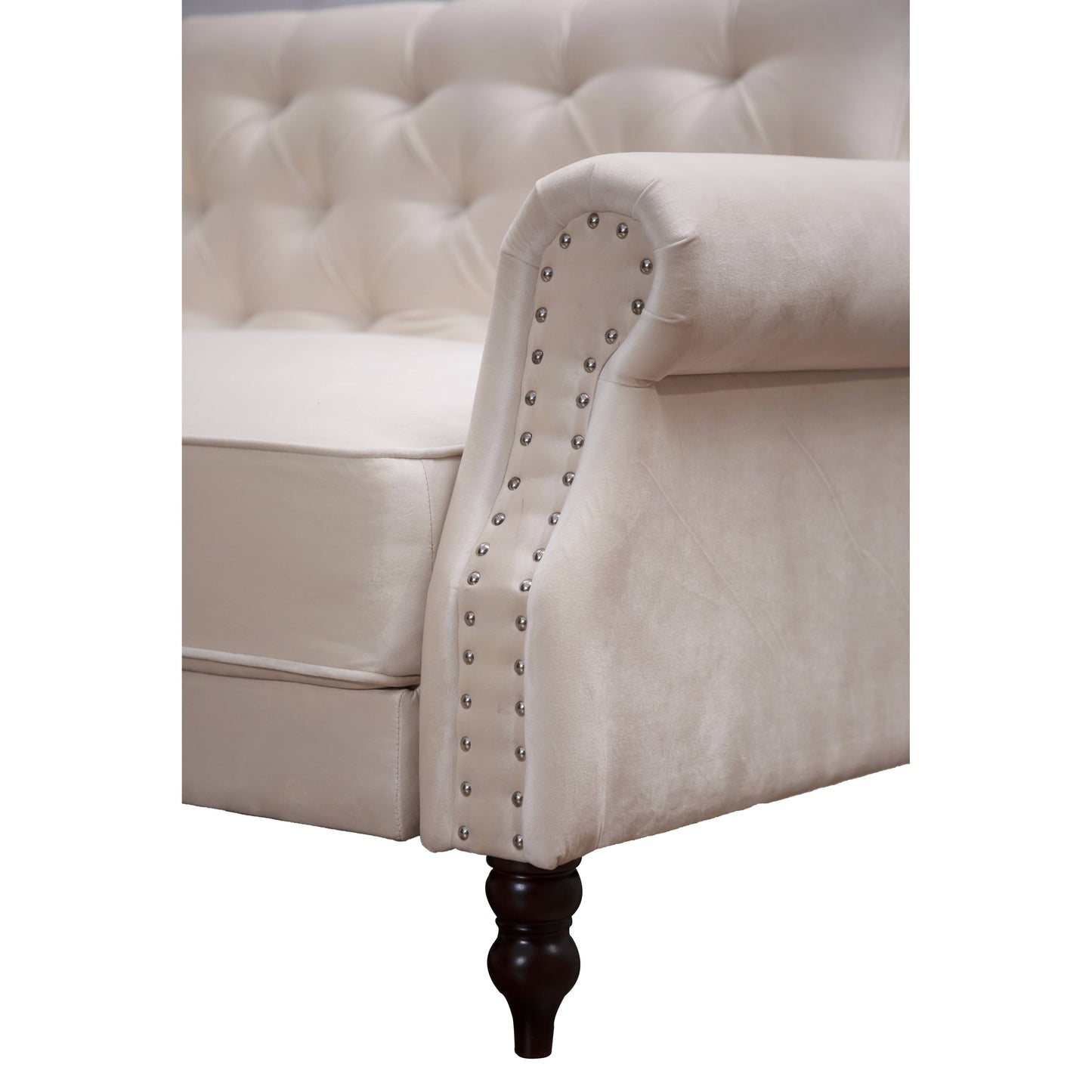 87.8'' Convertible Velvet Sofa Bed Sleeper Futon