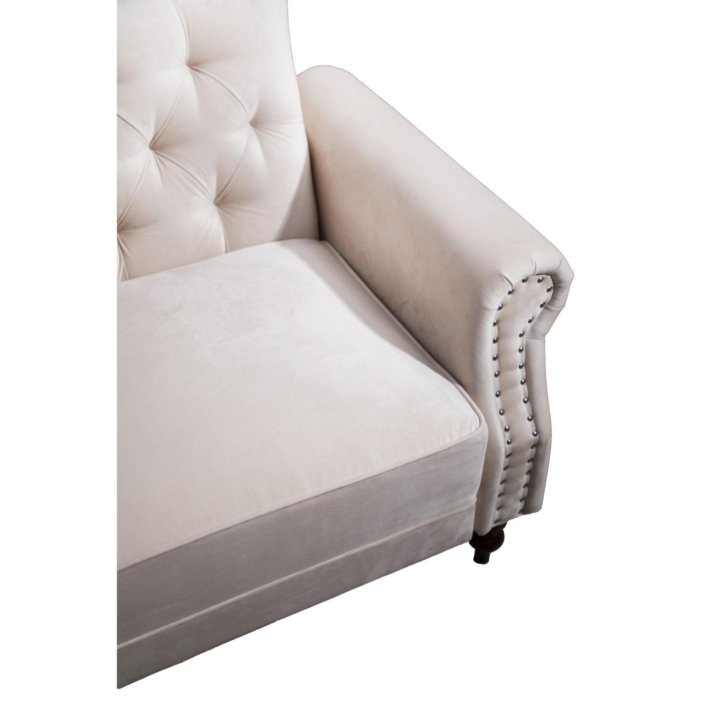 87.8'' Convertible Velvet Sofa Bed Sleeper Futon