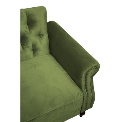 87.8'' Convertible Velvet Sofa Bed Sleeper Futon