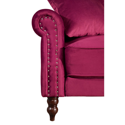87.8'' Convertible Velvet Sofa Bed Sleeper Futon