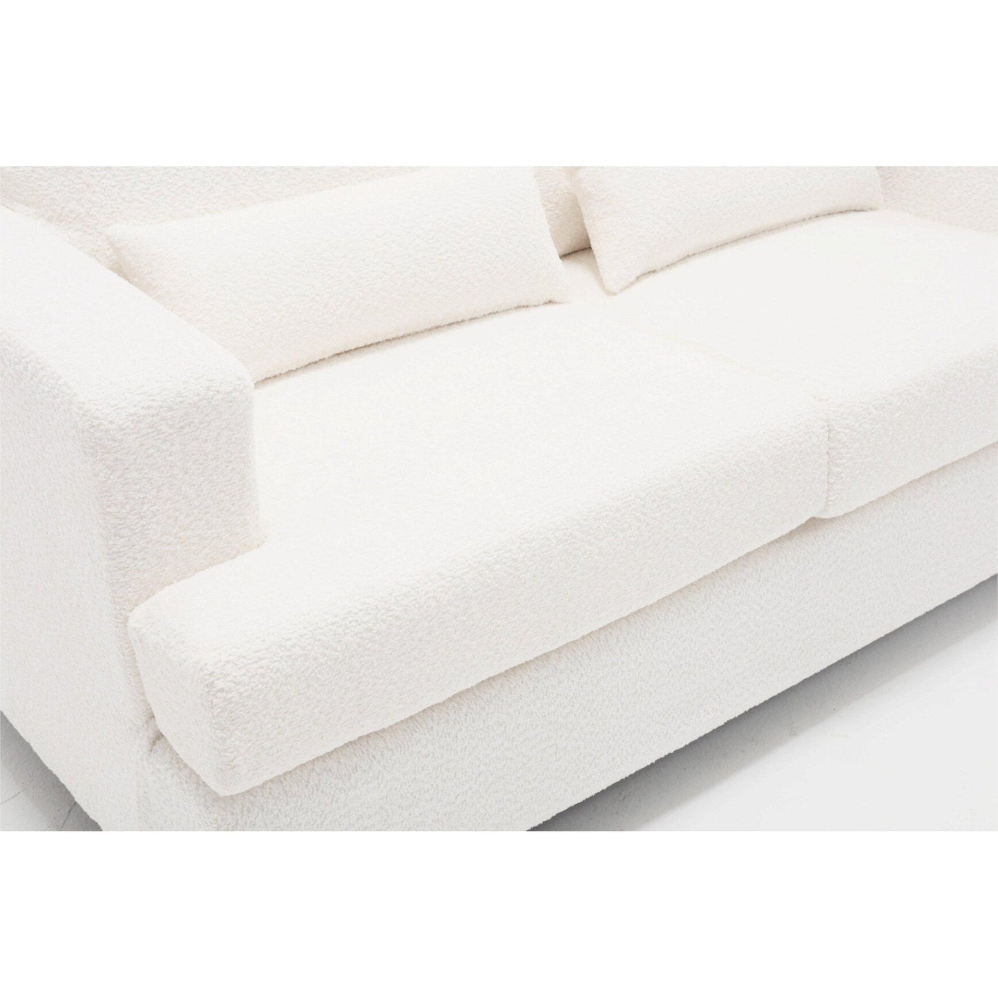 88.4'' Fabric 3-Seater Sofa: Removable Back Cushions, Deep Seating, and Sturdy Hardwood-Steel Frame