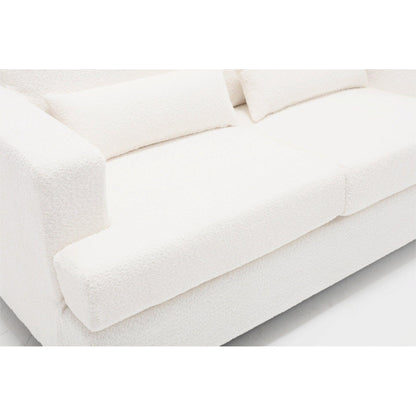 88.4'' Fabric 3-Seater Sofa: Removable Back Cushions, Deep Seating, and Sturdy Hardwood-Steel Frame