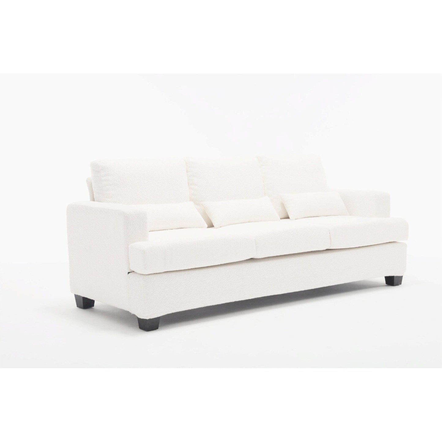 88.4'' Fabric 3-Seater Sofa: Removable Back Cushions, Deep Seating, and Sturdy Hardwood-Steel Frame