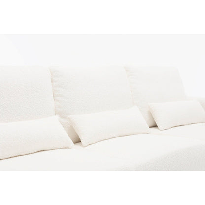88.4'' Fabric 3-Seater Sofa: Removable Back Cushions, Deep Seating, and Sturdy Hardwood-Steel Frame