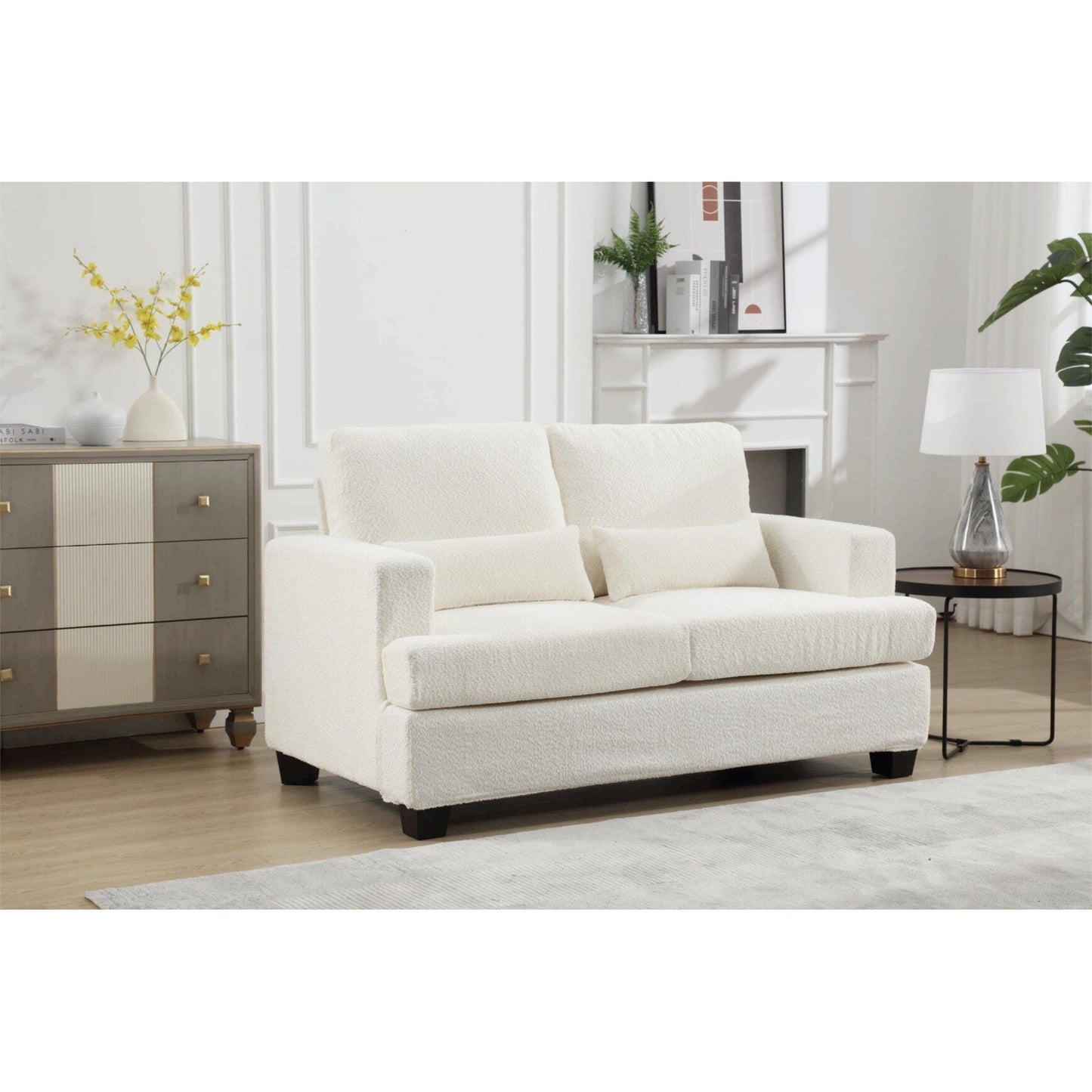88.4'' Fabric 3-Seater Sofa: Removable Back Cushions, Deep Seating, and Sturdy Hardwood-Steel Frame