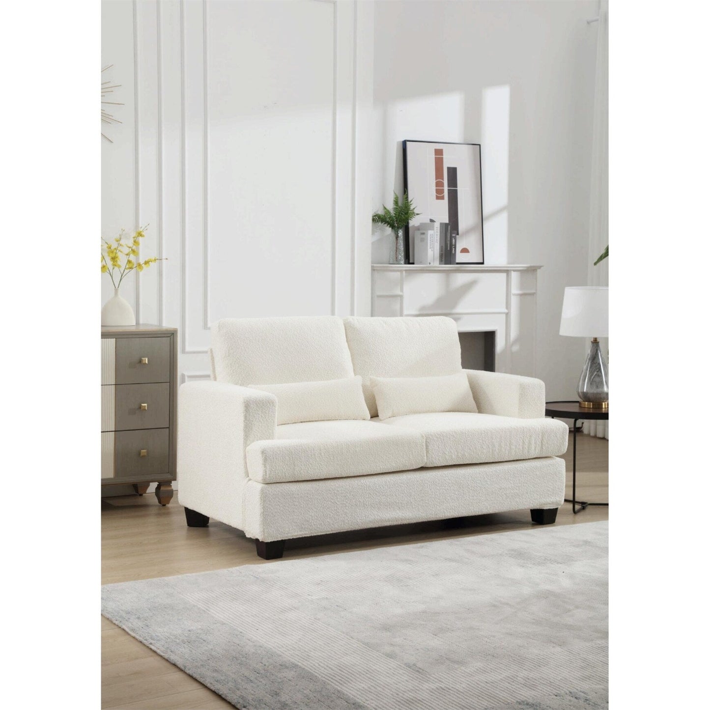 88.4'' Fabric 3-Seater Sofa: Removable Back Cushions, Deep Seating, and Sturdy Hardwood-Steel Frame
