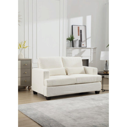88.4'' Fabric 3-Seater Sofa: Removable Back Cushions, Deep Seating, and Sturdy Hardwood-Steel Frame