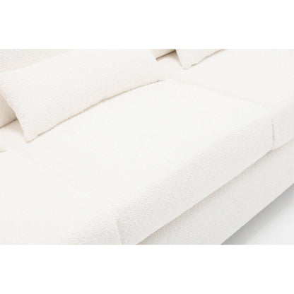 88.4'' Fabric 3-Seater Sofa: Removable Back Cushions, Deep Seating, and Sturdy Hardwood-Steel Frame