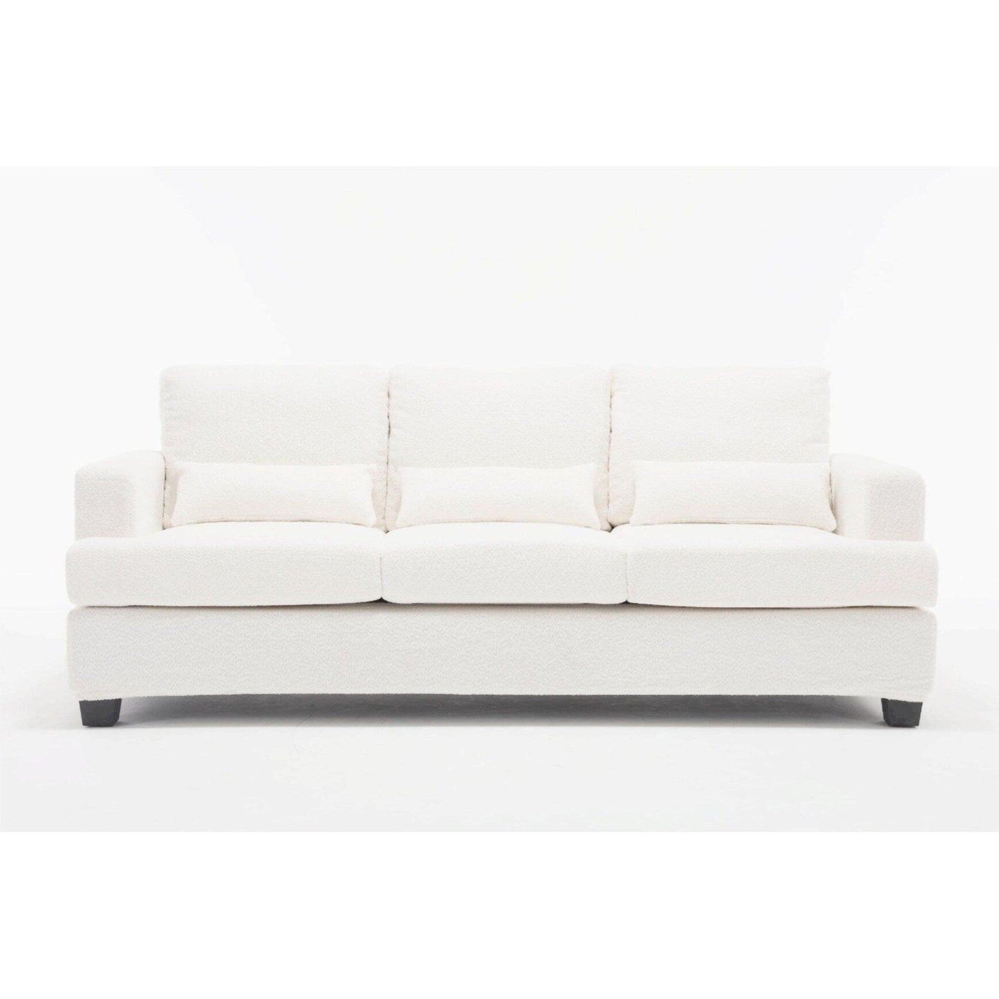 88.4'' Fabric 3-Seater Sofa: Removable Back Cushions, Deep Seating, and Sturdy Hardwood-Steel Frame