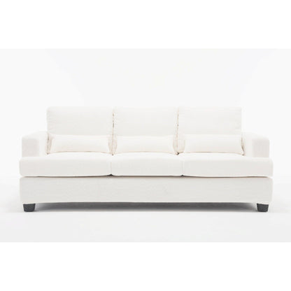 88.4'' Fabric 3-Seater Sofa: Removable Back Cushions, Deep Seating, and Sturdy Hardwood-Steel Frame
