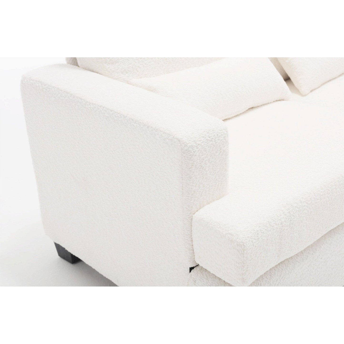 88.4'' Fabric 3-Seater Sofa: Removable Back Cushions, Deep Seating, and Sturdy Hardwood-Steel Frame