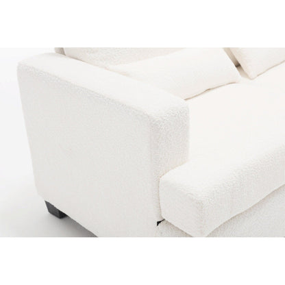 88.4'' Fabric 3-Seater Sofa: Removable Back Cushions, Deep Seating, and Sturdy Hardwood-Steel Frame