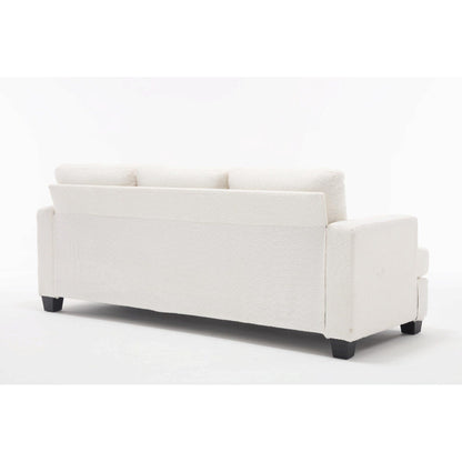 88.4'' Fabric 3-Seater Sofa: Removable Back Cushions, Deep Seating, and Sturdy Hardwood-Steel Frame