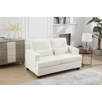 88.4'' Fabric 3-Seater Sofa: Removable Back Cushions, Deep Seating, and Sturdy Hardwood-Steel Frame
