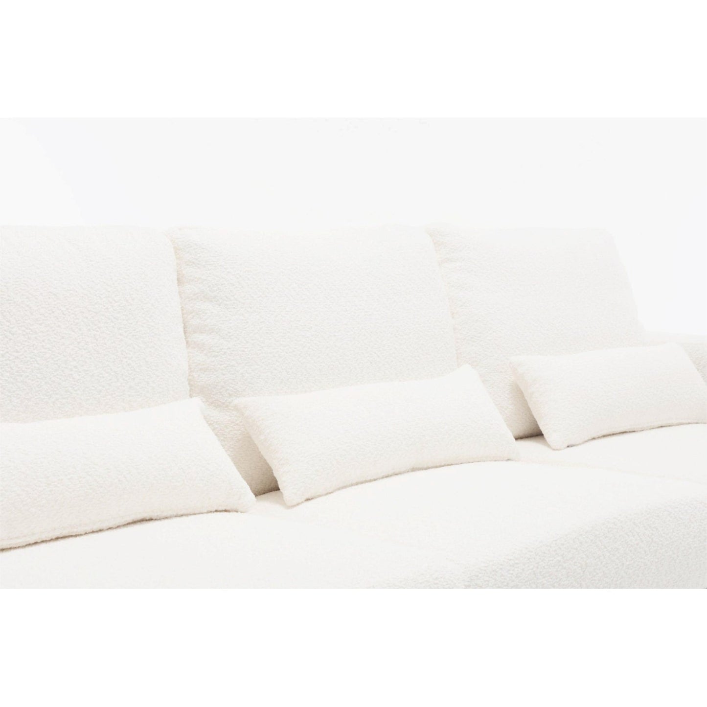 88.4'' Fabric Modern 3-Seater Sofa with Removable Back Cushions and Hardwood Frame