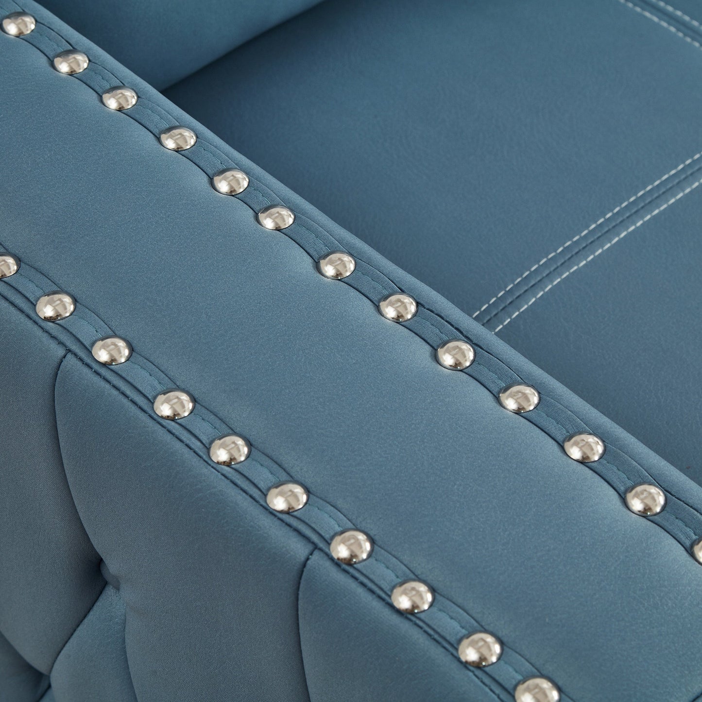 88'' Convertible Microfiber 3-Seater Sofa Bed with Storage Chaise and Pull-Out Bed Function