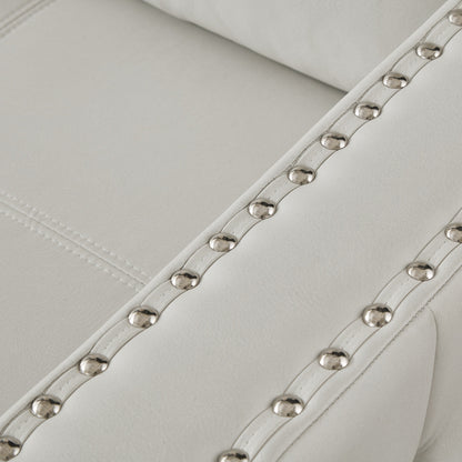 88'' Microfiber Convertible 3 Seater Sofa Bed with Storage Chaise, Pull-Out Bed, High-Quality Sponge Cushion