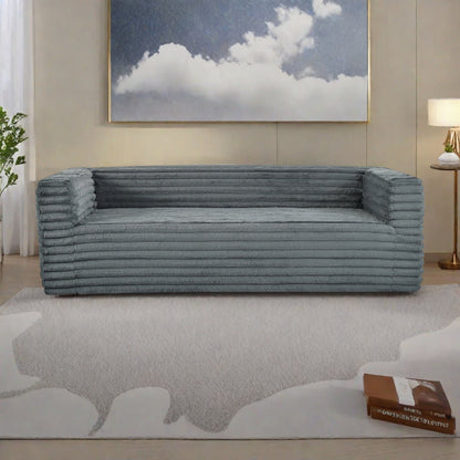 89 Fabric 3-Seater Sofa for Living Rooms and Small Spaces - Ultra-Soft Modern Lounge Couch