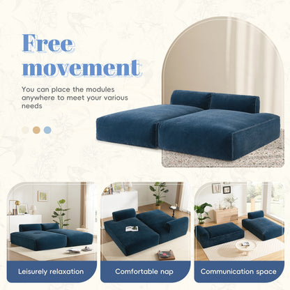 90 Inch Oversized Modular Sectional Sofa