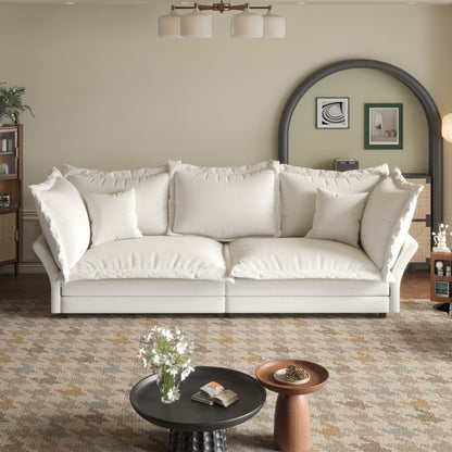 90.55 Modern Deep Seat Sofa Couches with Multiple Large Soft Pillows