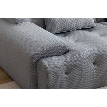 90 Foam Spring 2-Seater Sofa with No-Assembly Design