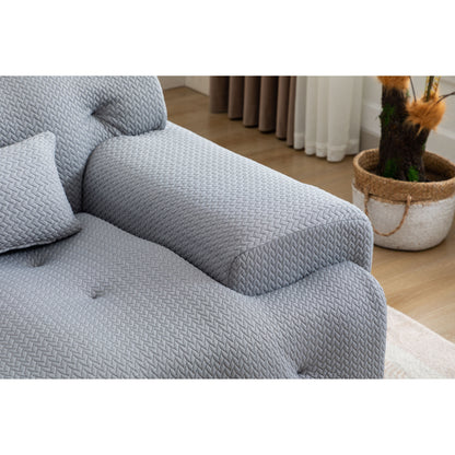 90 Foam Spring 2-Seater Sofa with No-Assembly Design