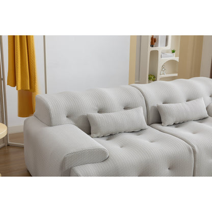 90 Foam Spring 2-Seater Sofa with No-Assembly Design