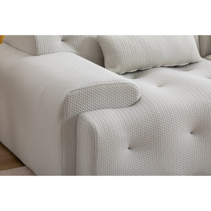 90 Foam Spring 2-Seater Sofa with No-Assembly Design