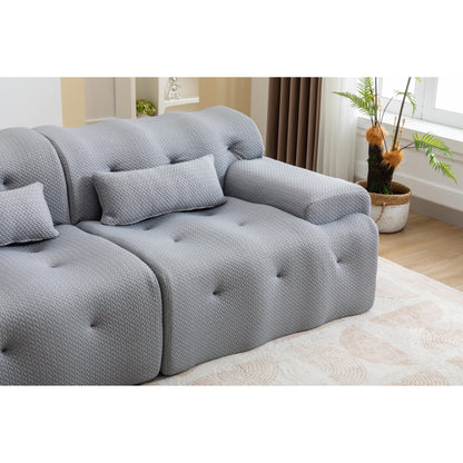 90 Foam Spring 2-Seater Sofa with No-Assembly Design