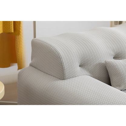 90 Foam Spring 2-Seater Sofa with No-Assembly Design