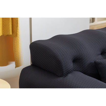 90 Foam Spring 2-Seater Sofa with No-Assembly Design