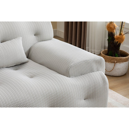 90 Foam Spring 2-Seater Sofa with No-Assembly Design