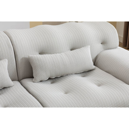 90 Foam Spring 2-Seater Sofa with No-Assembly Design