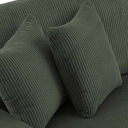 90 Loveseat Sofa Modern and Cozy Corduroy Couch