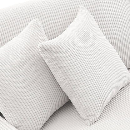 90 Loveseat Sofa Modern and Cozy Corduroy Couch