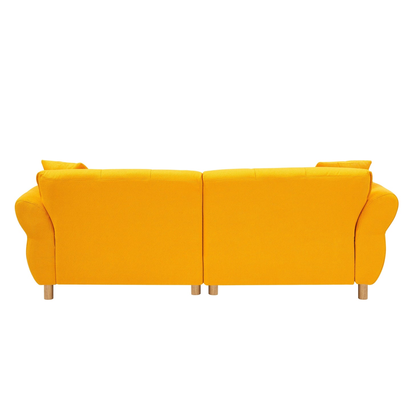 93.70 Inches Long, Teddy Sofa Fabric,With Two Matching Pillows And Three Spacious And Comfortable Seats