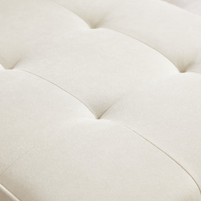 94.5'' Linen Convertible Sectional Sofa with Chaise, Right Facing Design, Foam Cushions, and Organizer Bag