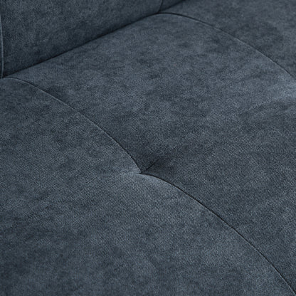 94.5'' Linen Convertible Sectional Sofa with Right Chaise, Storage Organizer, and Foam Cushions