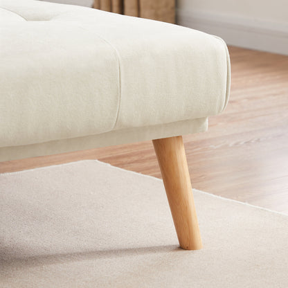 94.5'' Linen L-Shaped Convertible Sofa with Storage