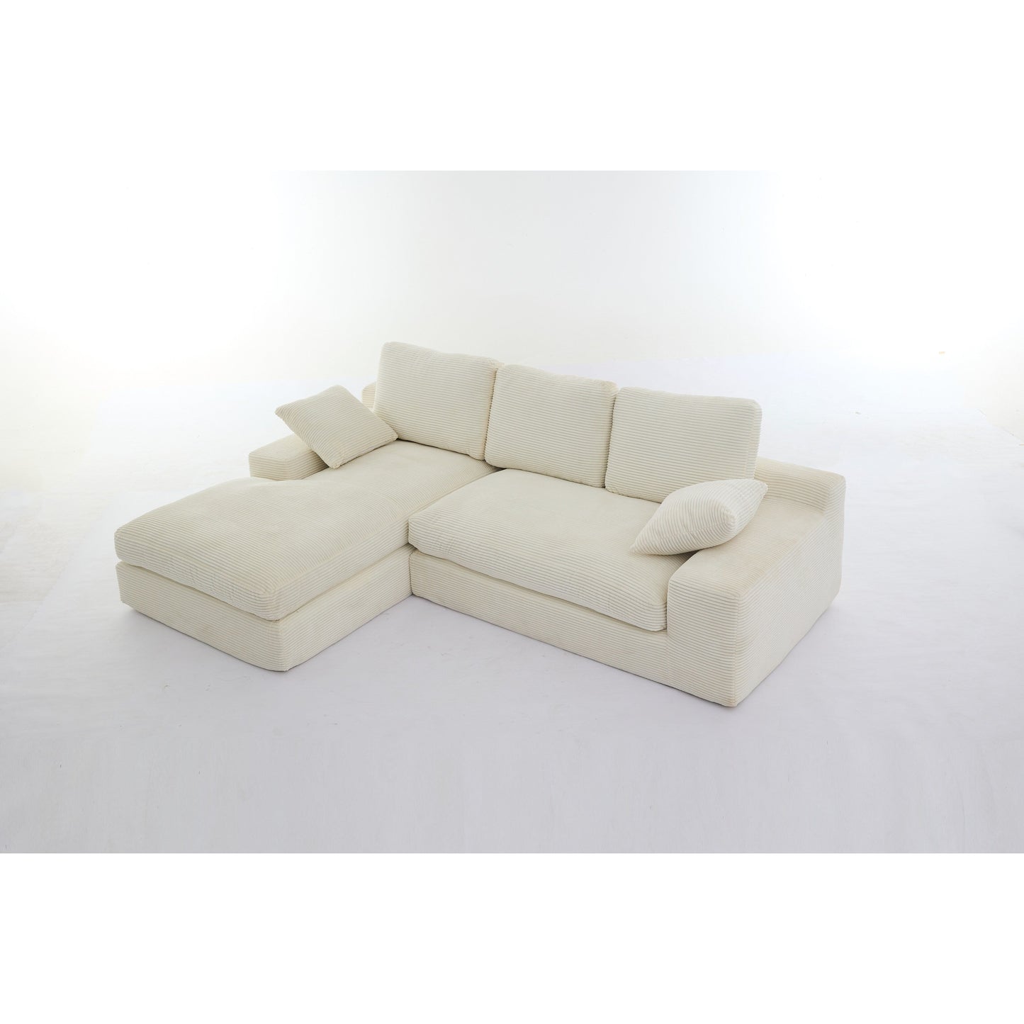 99*69 Modular Sectional Living Room Sofa Set, Upholstered Sleeper Sofa For Living Room,Bedroom,2 Pc Free Combination